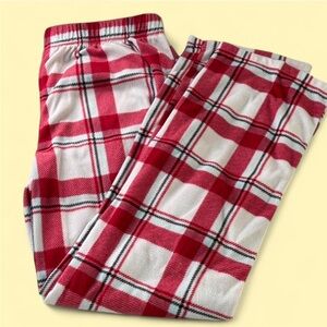 Plaid Red and White Kids Pajamas